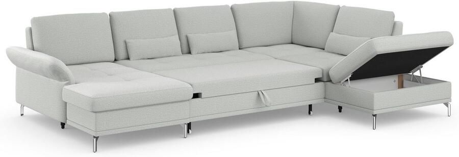 INOSIGN Zithoek Palm Beach U-vorm Binnenvering met zitdiepteverstelling naar keuze met slaapfunctie - Foto 9