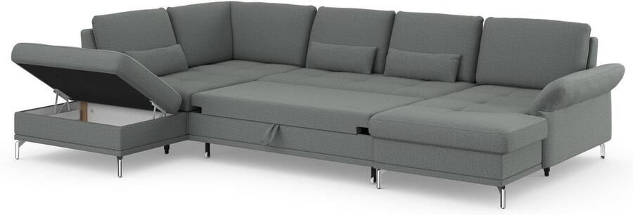 INOSIGN Zithoek Palm Beach U-vorm Binnenvering met zitdiepteverstelling naar keuze met slaapfunctie - Foto 8