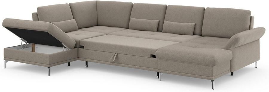 INOSIGN Zithoek Palm Beach U-vorm Binnenvering met zitdiepteverstelling naar keuze met slaapfunctie - Foto 8