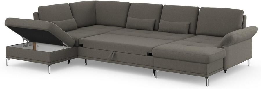 INOSIGN Zithoek Palm Beach U-vorm Binnenvering met zitdiepteverstelling naar keuze met slaapfunctie - Foto 9