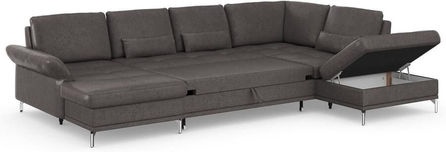 INOSIGN Zithoek Palm Beach U-vorm Binnenvering met zitdiepteverstelling naar keuze met slaapfunctie - Foto 10