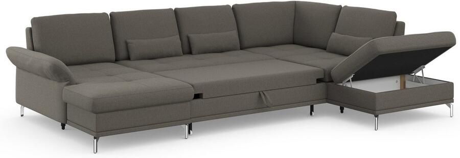 INOSIGN Zithoek Palm Beach U-vorm Binnenvering met zitdiepteverstelling naar keuze met slaapfunctie - Foto 9