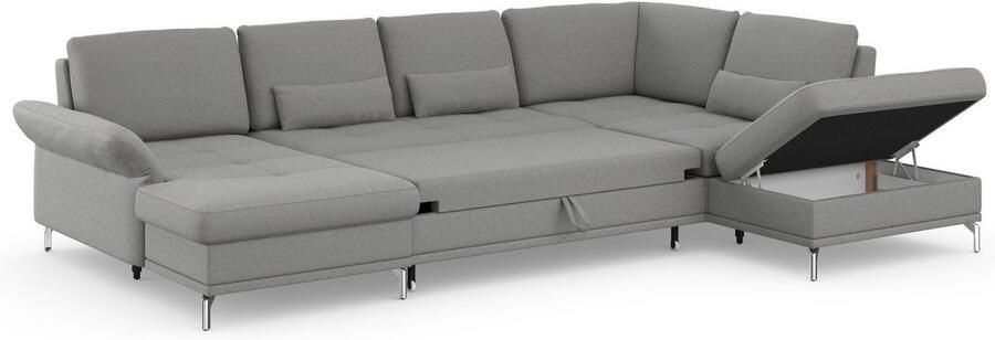 INOSIGN Zithoek Palm Beach U-vorm Binnenvering met zitdiepteverstelling naar keuze met slaapfunctie - Foto 10