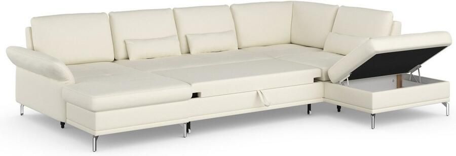 INOSIGN Zithoek Palm Beach U-vorm Binnenvering met zitdiepteverstelling naar keuze met slaapfunctie - Foto 8