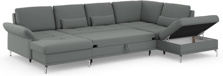 INOSIGN Zithoek Palm Beach U-vorm Binnenvering met zitdiepteverstelling naar keuze met slaapfunctie - Foto 9