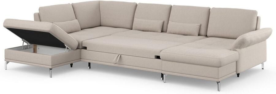 INOSIGN Zithoek Palm Beach U-vorm Binnenvering met zitdiepteverstelling naar keuze met slaapfunctie - Foto 9