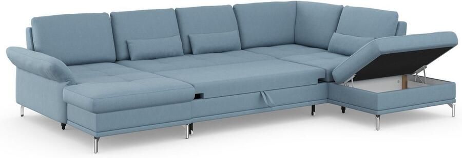 INOSIGN Zithoek Palm Beach U-vorm Binnenvering met zitdiepteverstelling naar keuze met slaapfunctie - Foto 9