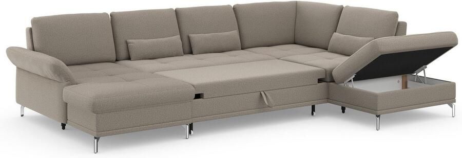 INOSIGN Zithoek Palm Beach U-vorm Binnenvering met zitdiepteverstelling naar keuze met slaapfunctie - Foto 9