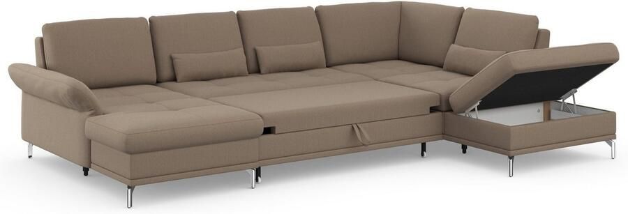 INOSIGN Zithoek Palm Beach U-vorm Binnenvering met zitdiepteverstelling naar keuze met slaapfunctie - Foto 10