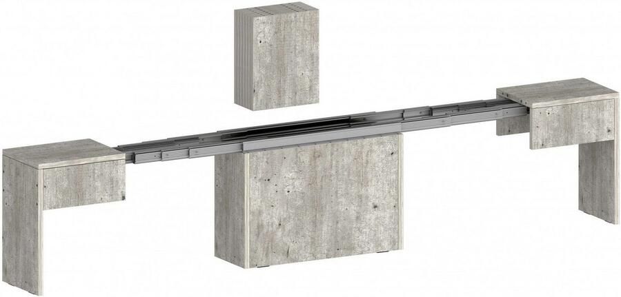 INOSIGN Zitbank Praktika Zitbank Bank met uittrekfunctie uittrekbaar van 66 naar 290 cm (1 stuk) - Foto 10