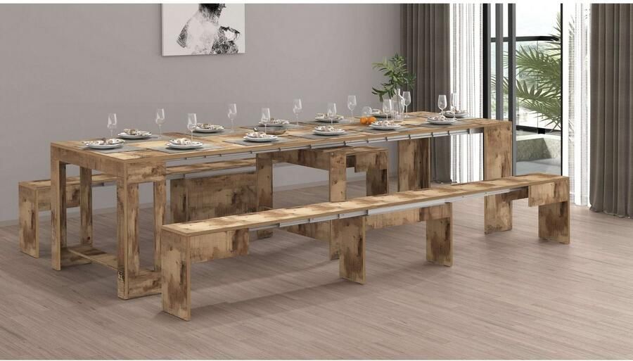 INOSIGN Zithoek Praktika Uitschuifbaar tot 290 cm per bank (voordeelset 2-delig) - Foto 4