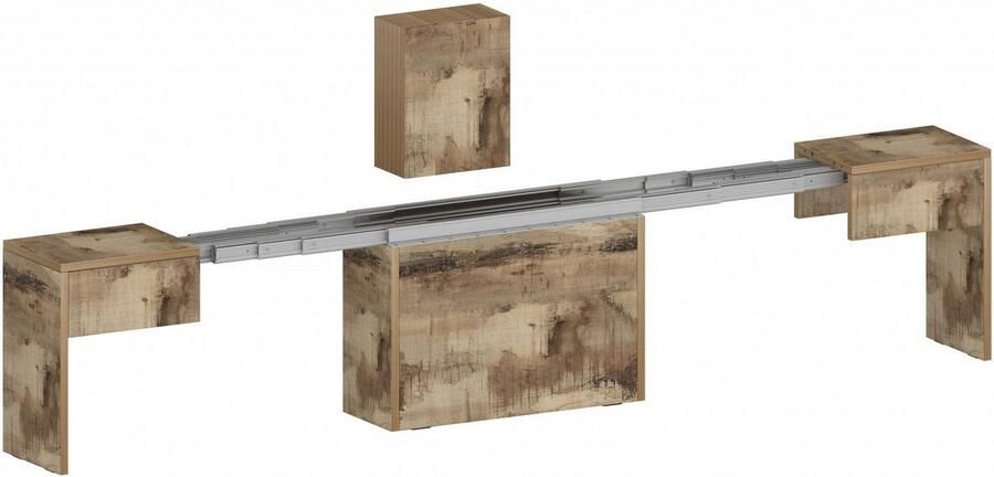 INOSIGN Zitbank Praktika Zitbank Bank met uittrekfunctie uittrekbaar van 66 naar 290 cm (1 stuk) - Foto 10