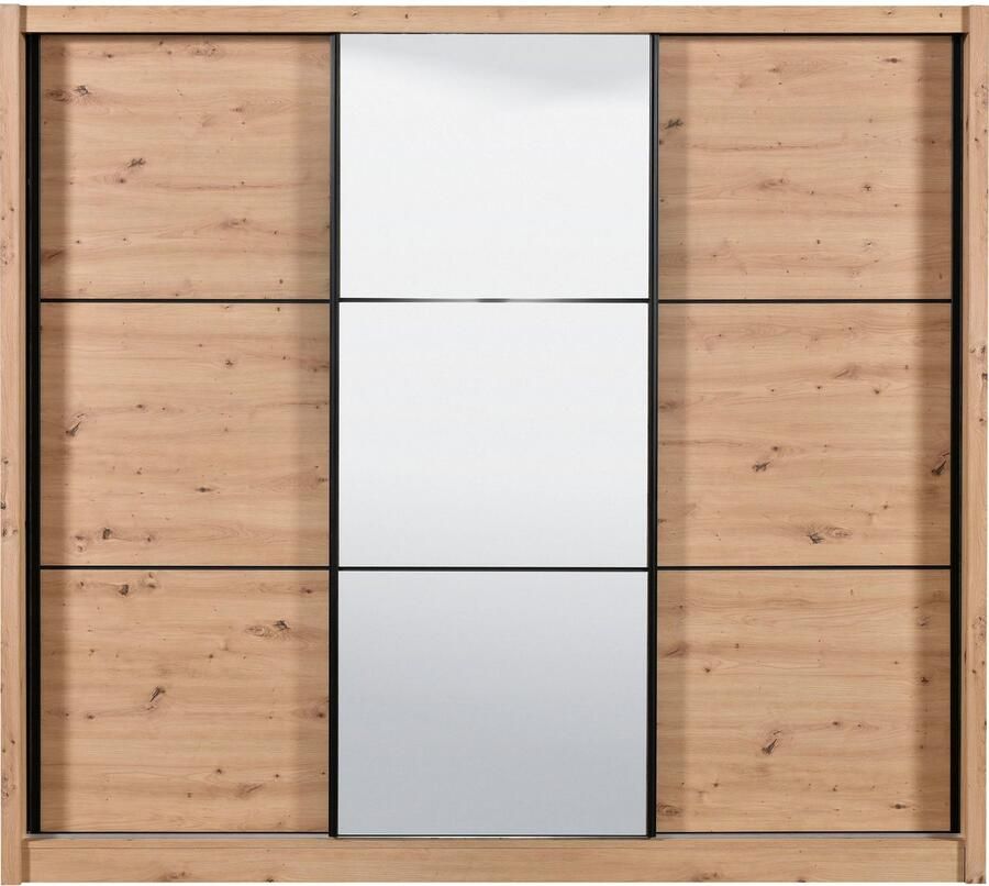 INOSIGN Zweefdeurkast Navara kledingkast met spiegel linnenkast garderobe met royale binnenuitrusting fsc -gecertificeerd in 3 breedtes - Foto 9