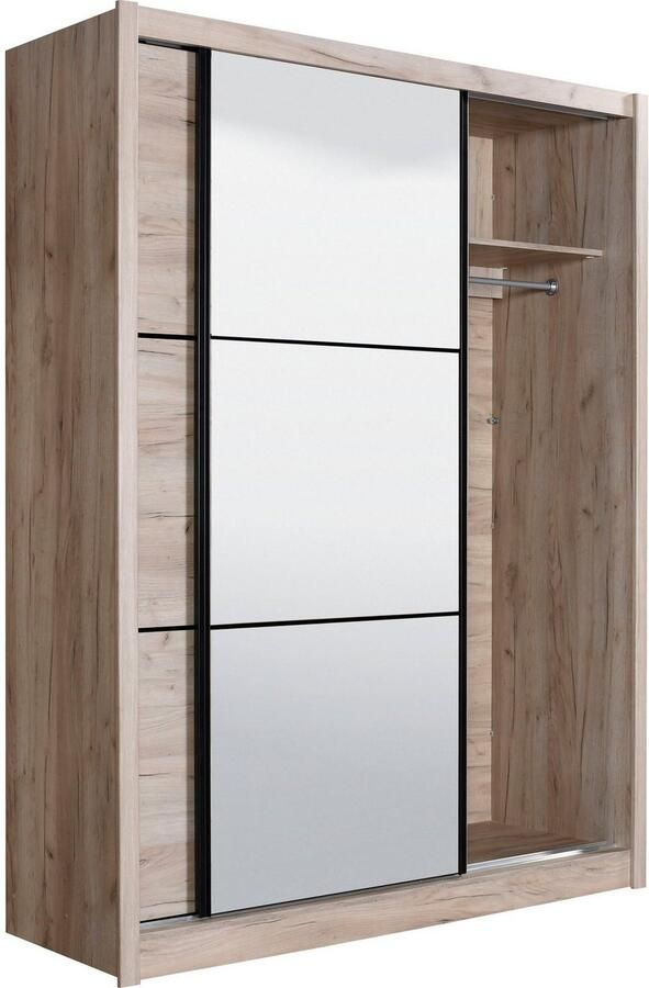 INOSIGN Zweefdeurkast Navara kledingkast met spiegel linnenkast garderobe met royale binnenuitrusting fsc -gecertificeerd in 3 breedtes - Foto 11