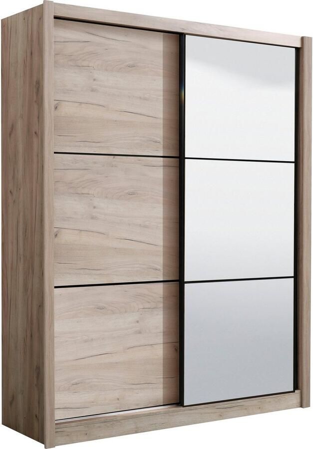 INOSIGN Zweefdeurkast Navara kledingkast met spiegel linnenkast garderobe met royale binnenuitrusting fsc -gecertificeerd in 3 breedtes - Foto 6