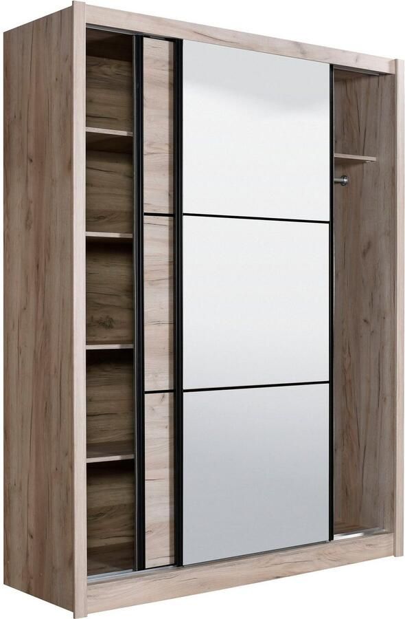 INOSIGN Zweefdeurkast Navara kledingkast met spiegel linnenkast garderobe met royale binnenuitrusting fsc -gecertificeerd in 3 breedtes - Foto 13