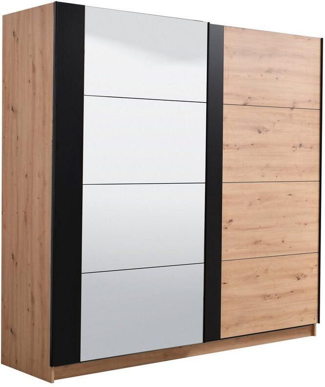 INOSIGN Zweefdeurkast Sardinia kledingkast met spiegel gemaakt in Europa veel opbergruimte door royale binneninrichting 170 of 262 cm breed - Foto 3