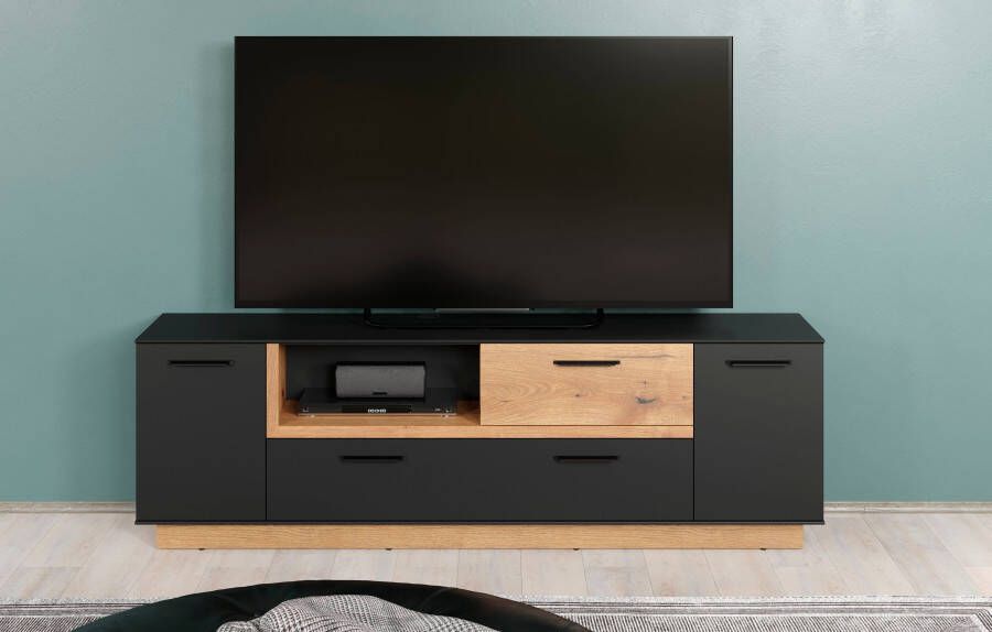 INOSIGN Tv-meubel Premont ca. 187 cm breed tweekleurige tv-kast modern eiken staand (1 stuk) - Foto 16