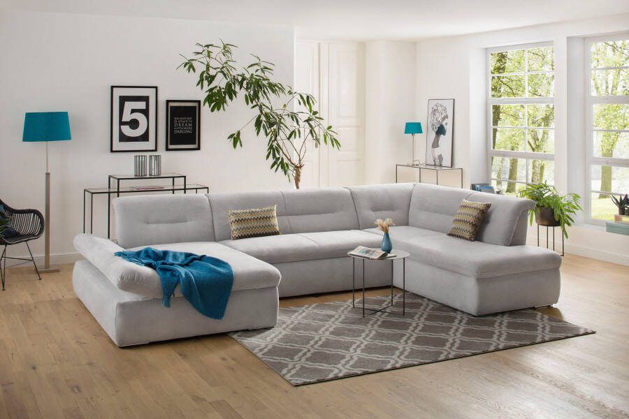 INOSIGN Zithoek Avesa U-vorm Naar keuze met verstelbare armleuningen en slaapfunctie bxdxh: 355x216x80cm