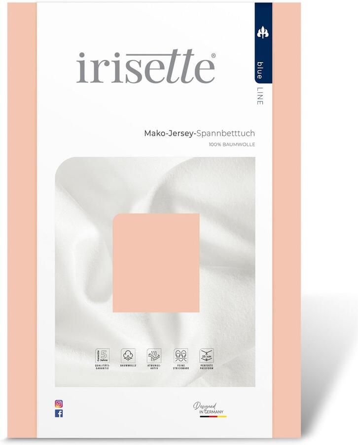 Irisette Hoeslaken Jupiter 8 van katoen voor matrassen tot 25 cm hoogte laken hoeslaken (1 stuk)