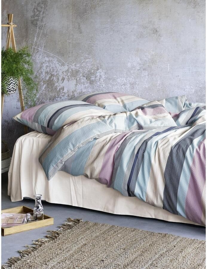 Irisette Overtrekset Easy 8446 mooie strepen (2-delig)