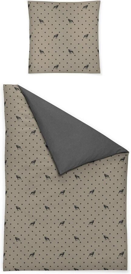 Irisette Tweezijdig te gebruiken overtrekset Panda 8395 knus zacht winterbedlinnen (2-delig) - Foto 3