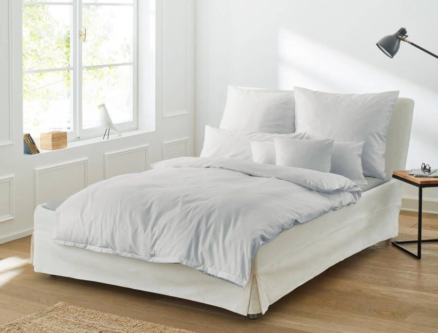 Irisette Overtrekset Premium satijnen beddengoed Parijs hoogwaardige uni premium beddengoed met rits 100% katoen - Foto 5