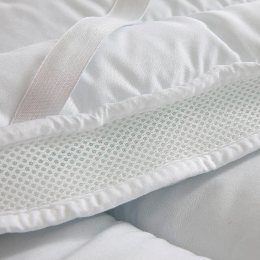 Vitality Pur Duo-Bed Matrastopper – 100x200 cm Vochtregulerende topper – Rondom Elastiek Ademend & Wasbaar - Foto 4