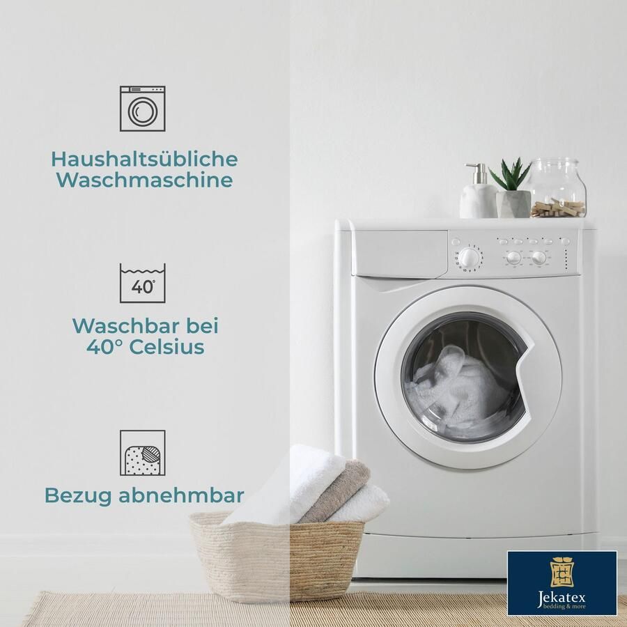 Jekatex Topmatras MULTIFLEX 3-zones comfort voor het verbeteren van je matras (1 stuk) - Foto 4