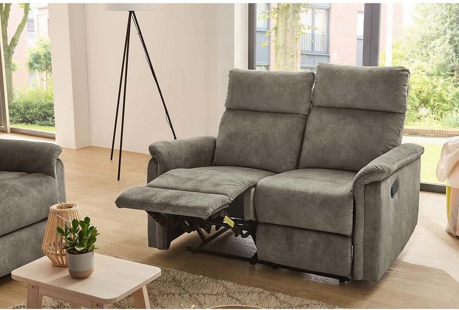 Jockenhöfer Gruppe 2-zitsbank Amrum Ligfunctie met halfautomatische relaxfunctie TFK bekleding - Foto 6