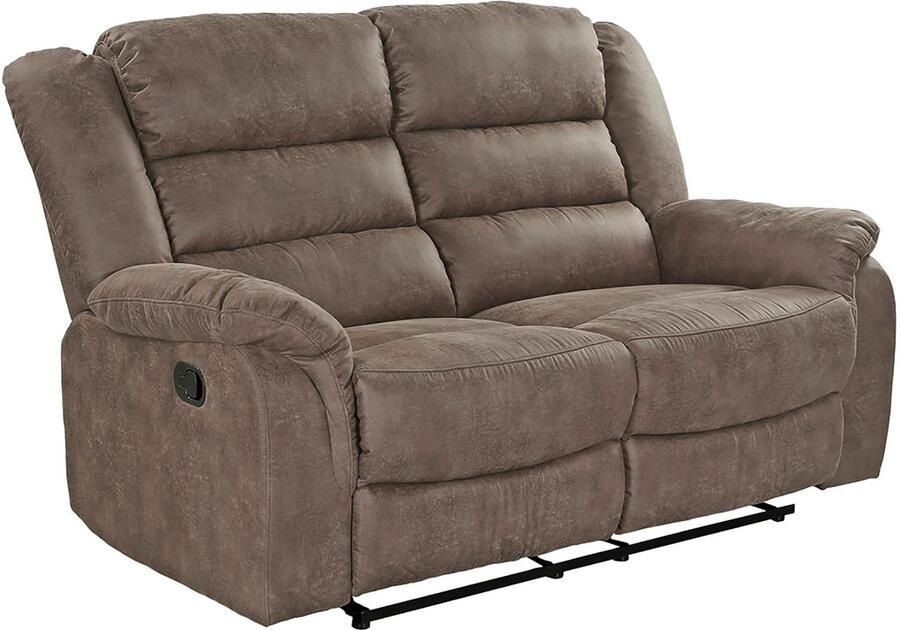 Jockenhöfer Gruppe 2-zitsbank Cleveland Met ligfunctie door halfautomatische relaxfunctie verend systeem-bekleding - Foto 2