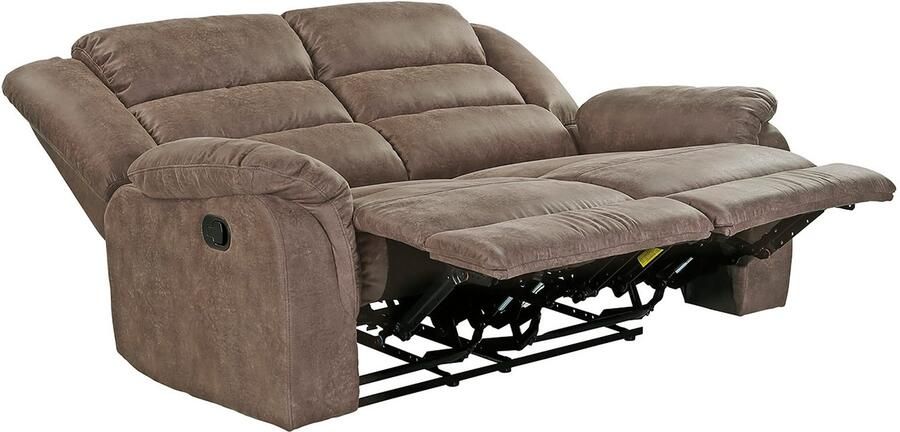 Jockenhöfer Gruppe 2-zitsbank Cleveland Met ligfunctie door halfautomatische relaxfunctie verend systeem-bekleding - Foto 7