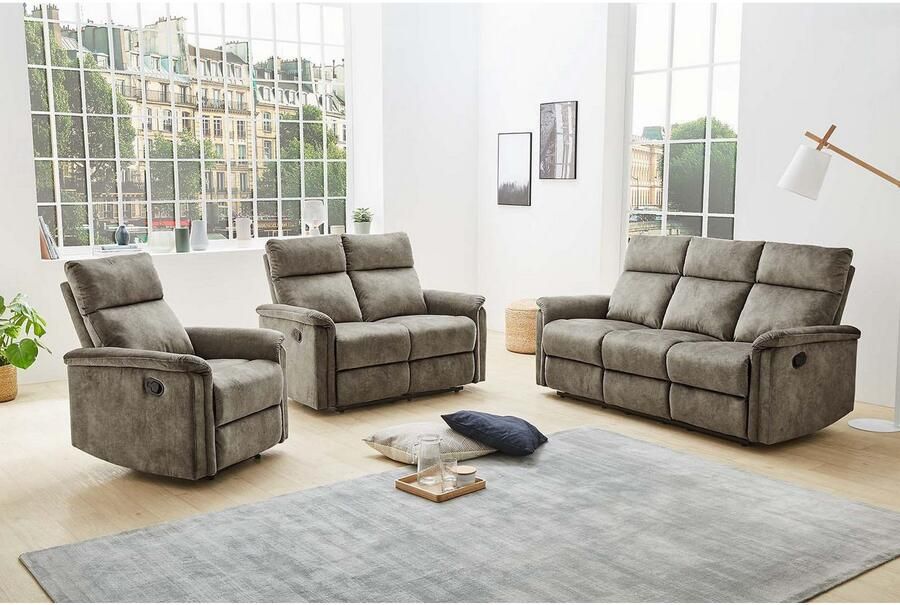 Jockenhöfer Gruppe Fauteuil Amrum Ligfunctie met halfautomatische relaxfunctie TFK bekleding - Foto 6