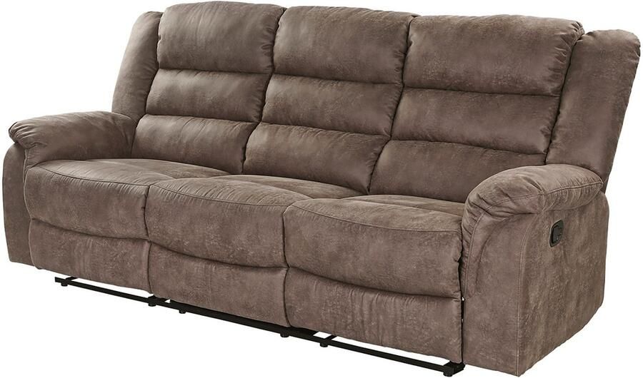 Jockenhöfer Gruppe 3-zitsbank Cleveland Met ligfunctie door halfautomatische relaxfunctie verend systeem-bekleding - Foto 5