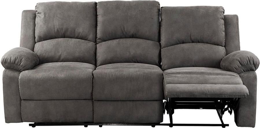 Jockenhöfer Gruppe 3-zitsbank Dakota Ligfunctie met halfautomatische relaxfunctie TFK bekleding - Foto 10