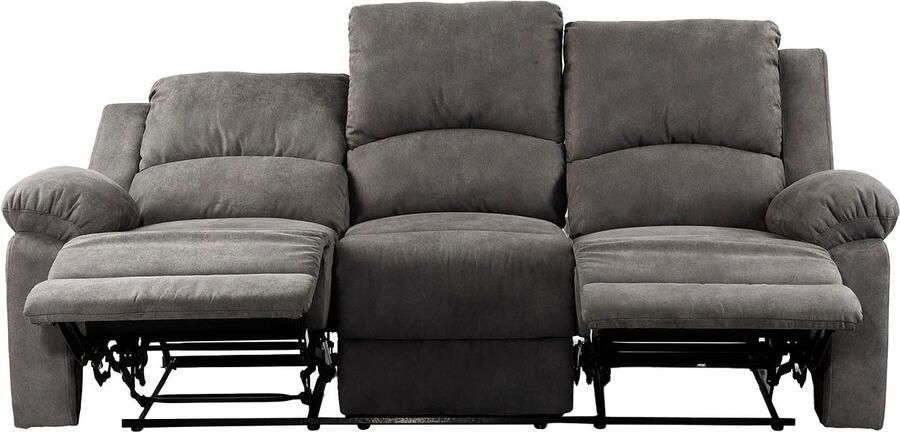 Jockenhöfer Gruppe 3-zitsbank Dakota Ligfunctie met halfautomatische relaxfunctie TFK bekleding - Foto 11