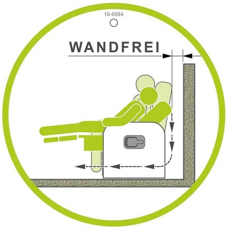 Jockenhöfer Gruppe 3-zitsbank Juist Ligfunctie met halfautomatische recliner-functie binnenvering