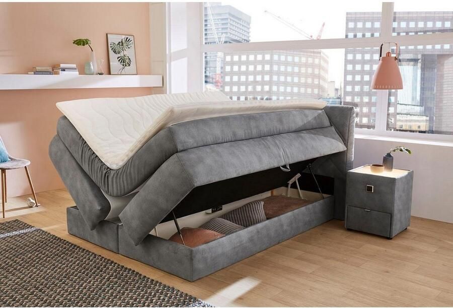 Jockenhöfer Gruppe Boxspring Annika met bedkist en topmatras van koudschuim