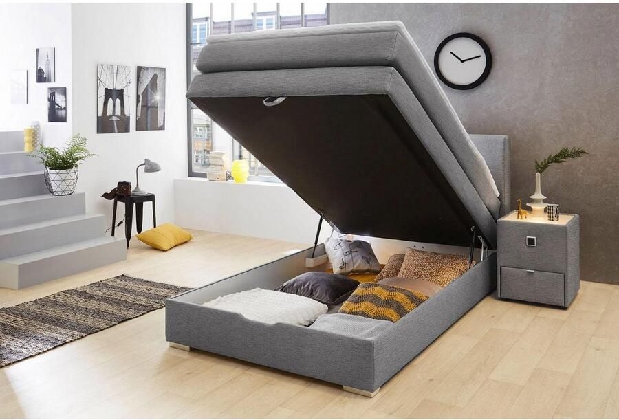 Jockenhöfer Gruppe Boxspring EVE met bedstee topper en sierkussens - Foto 3