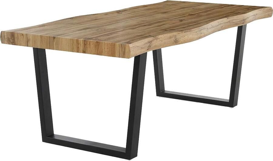 Jockenhöfer Gruppe Eettafel Don in boomrand-optiek 200x100 cm plaatdikte 8 cm - Foto 7