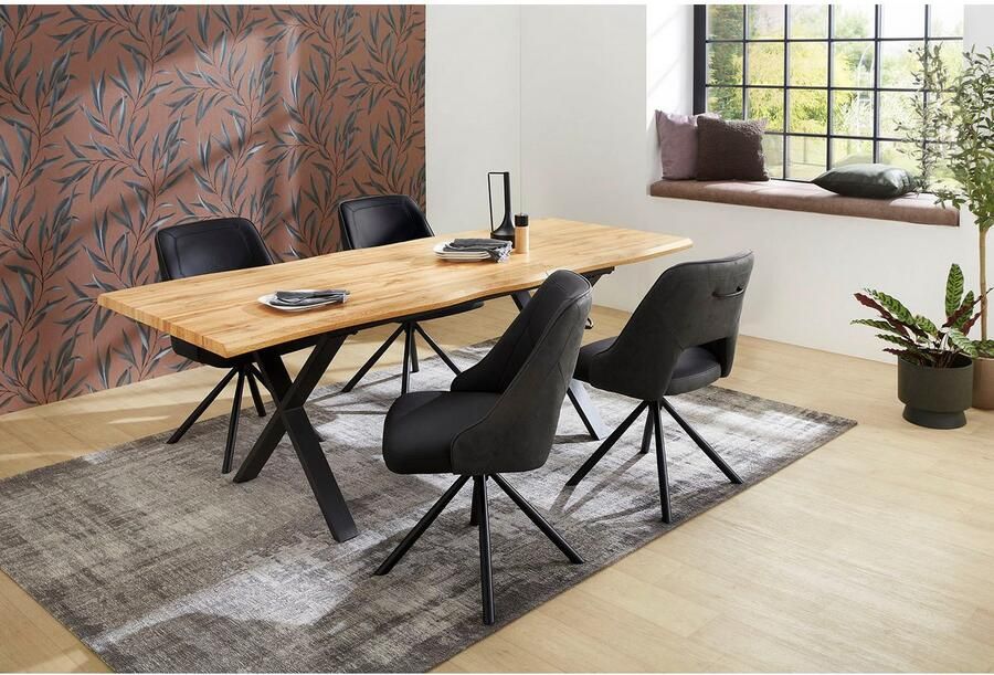 Jockenhöfer Gruppe Eettafel Martin Uittrektafel in boomrandlook 2 maten - Foto 2