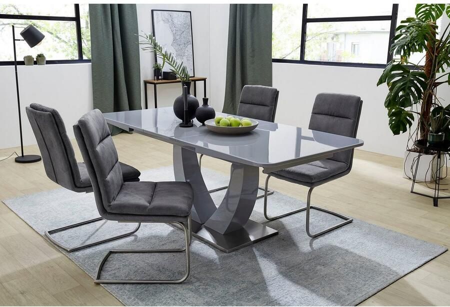 Jockenhöfer Gruppe Eettafel Ulm Hoogglans met gesynchroniseerde lades breedte 160-200 cm - Foto 2