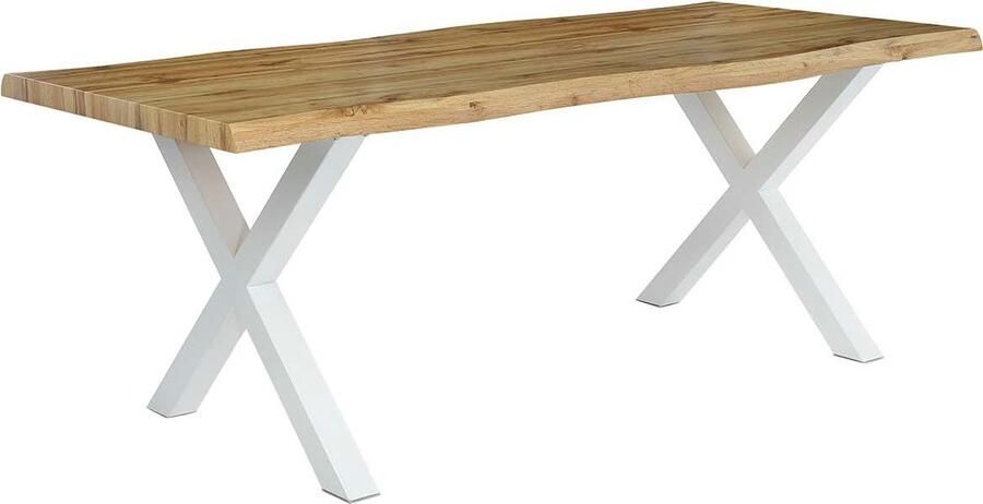 Jockenhöfer Gruppe Eettafel Wilson in boomrand-optiek 200x100 cm frame wit - Foto 3