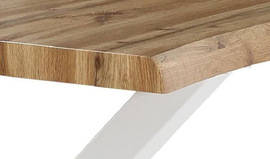 Jockenhöfer Gruppe Eettafel Wilson in boomrand-optiek 200x100 cm frame wit - Foto 2