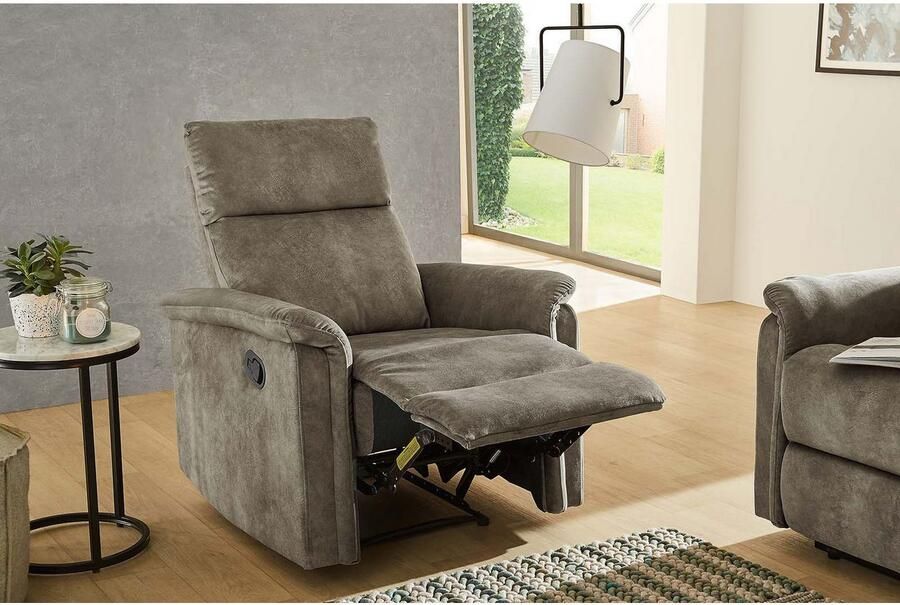 Jockenhöfer Gruppe Fauteuil Amrum Ligfunctie met halfautomatische relaxfunctie TFK bekleding - Foto 8