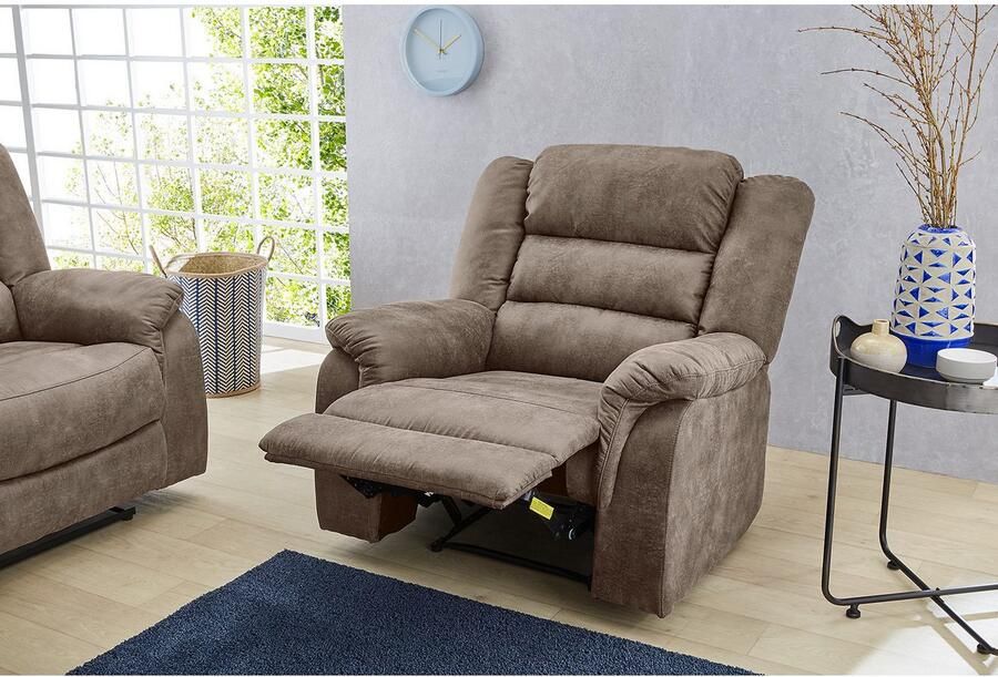 Jockenhöfer Gruppe Fauteuil Cleveland met ligfunctie door halfautomatische relaxfunctie vering - Foto 6