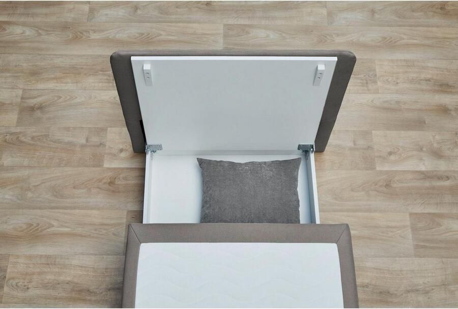 Jockenhöfer Gruppe Fauteuil Tunis met slaapfunctie en bergruimte ligoppervlak 80x200 cm