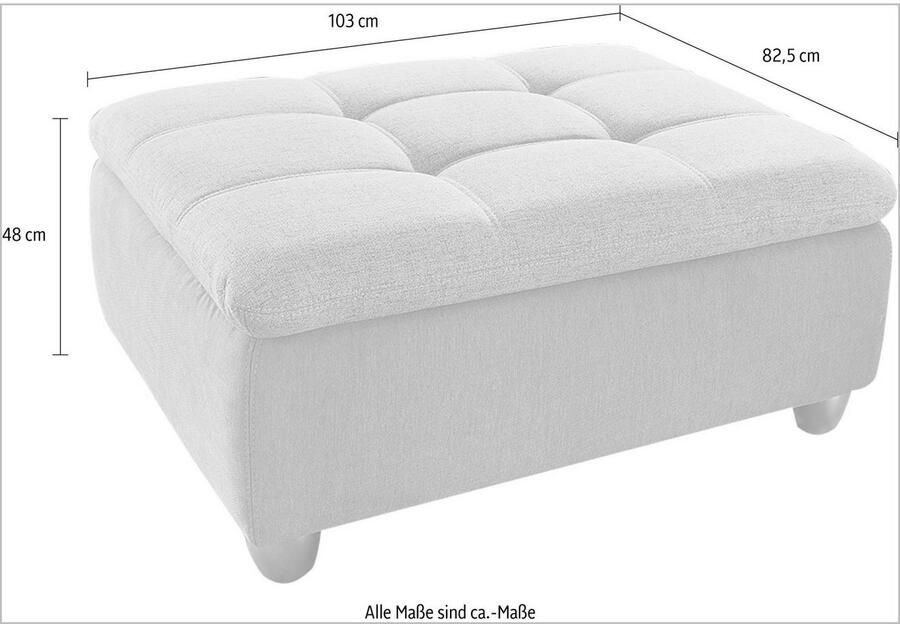 Jockenhöfer Gruppe Hocker Genua B: 103 cm naar wens te combineren - Foto 2
