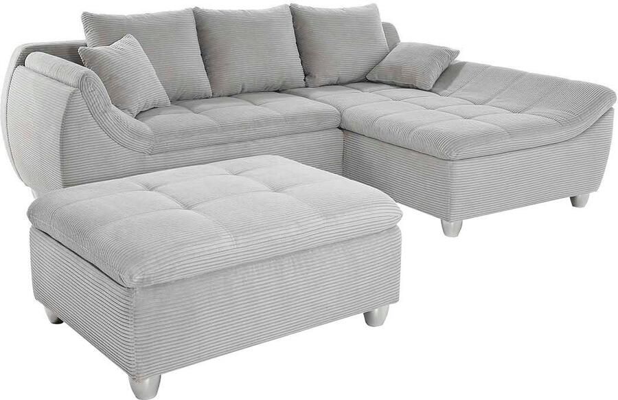 Jockenhöfer Gruppe Hoekbank Genua L-vorm Ottomane links of rechts te monteren 3 losse rug- en 2 sierkussens - Foto 5