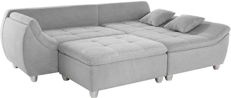 Jockenhöfer Gruppe Hoekbank Genua L-vorm Ottomane links of rechts te monteren 3 losse rug- en 2 sierkussens - Foto 6